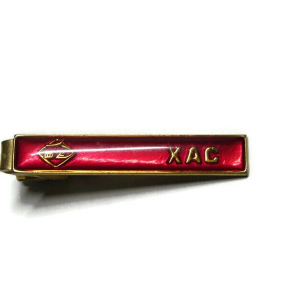 Tie Bar Accessory XAC Red Enameled Company